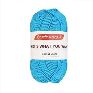 blødt 4-lags bomuldsgarn til hækling