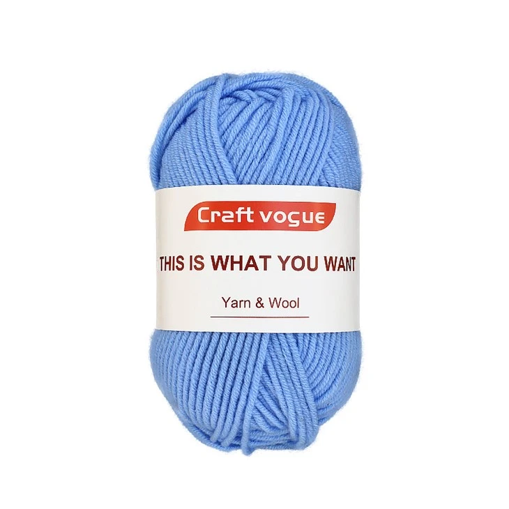 Blue Green Acrylic Yarn
