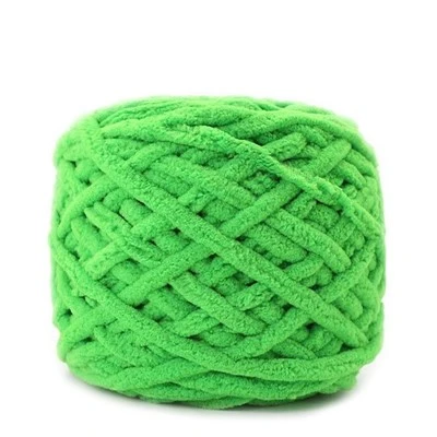 Farverigt Chenille-garn